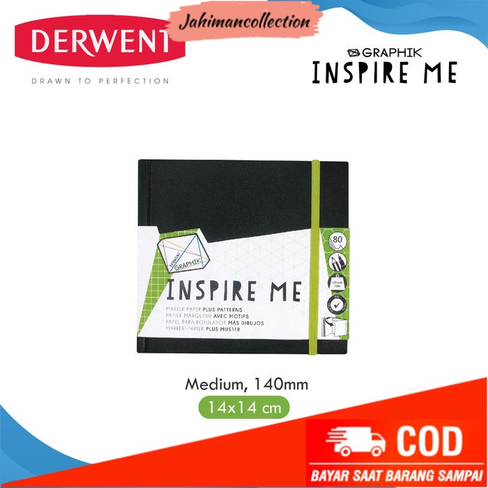 

✨ BISA COD ✨ Buku Sketsa Derwent Graphik Inspire Me Sketchbook - 14 x 14 cm