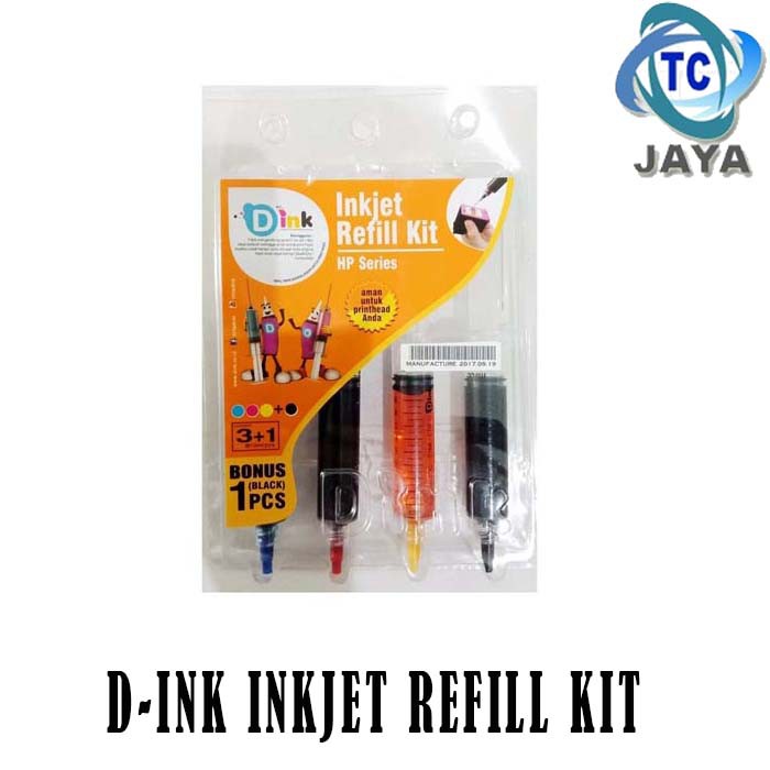 D-INK TINTA SUNTIK COLOUR / WARNA 1 SET ( HP SERIES )