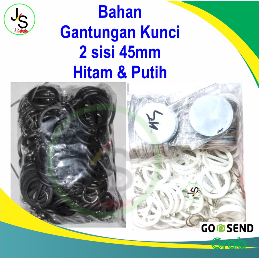 BAHAN BAKU PIN GANTUNGAN KUNCI 2 SISI / GANCI 45mm