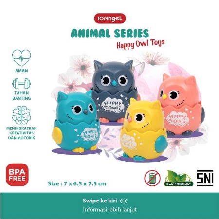 MAI600 IQANGEL MAINAN BISA JALAN HAPPY OWL TOYS IQA666