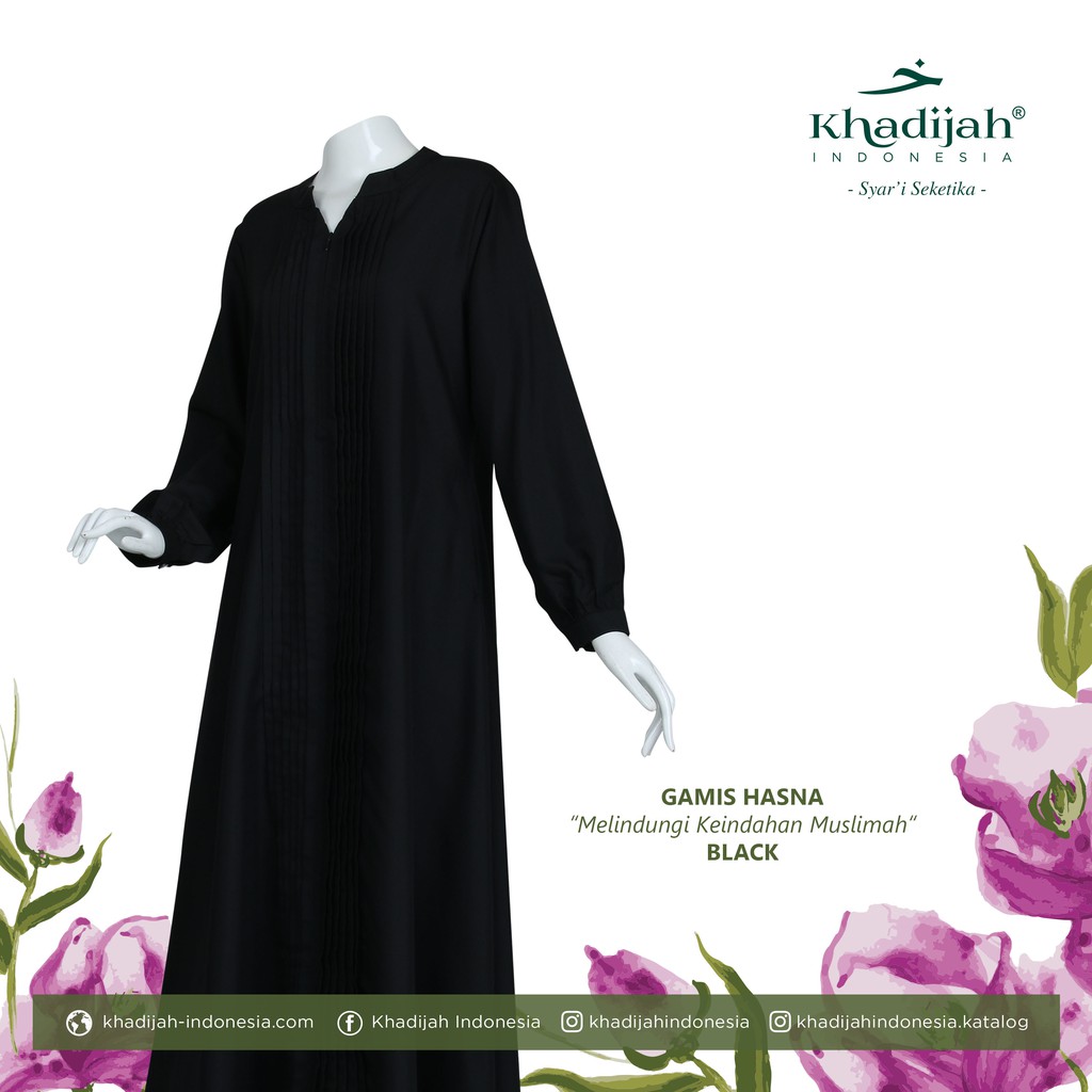 HASNA GAMIS Ringan dan Lembut Model Aline Busui dan wudhu friendy Khadijah Indonesia bahan katun ima