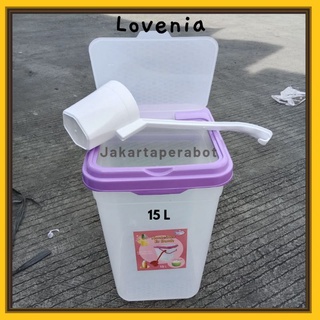 Jual Toples Es Buah + Gayung 15-25 Liter LOVENIA / Toples Es Kelapa