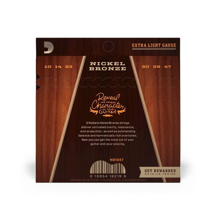 Senar Akustik D'Addario NB1047 Nickel Bronze string extra light Asli