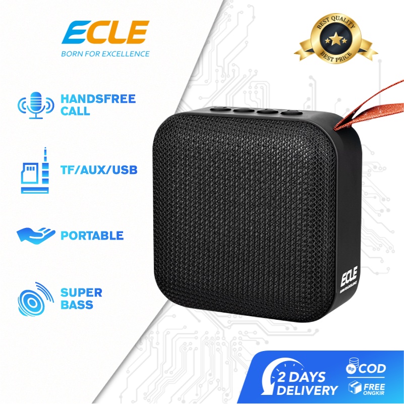 (NEW) ECLE Outdoor Speaker Bluetooth Portable HiFi Stereo Hands-Free Call