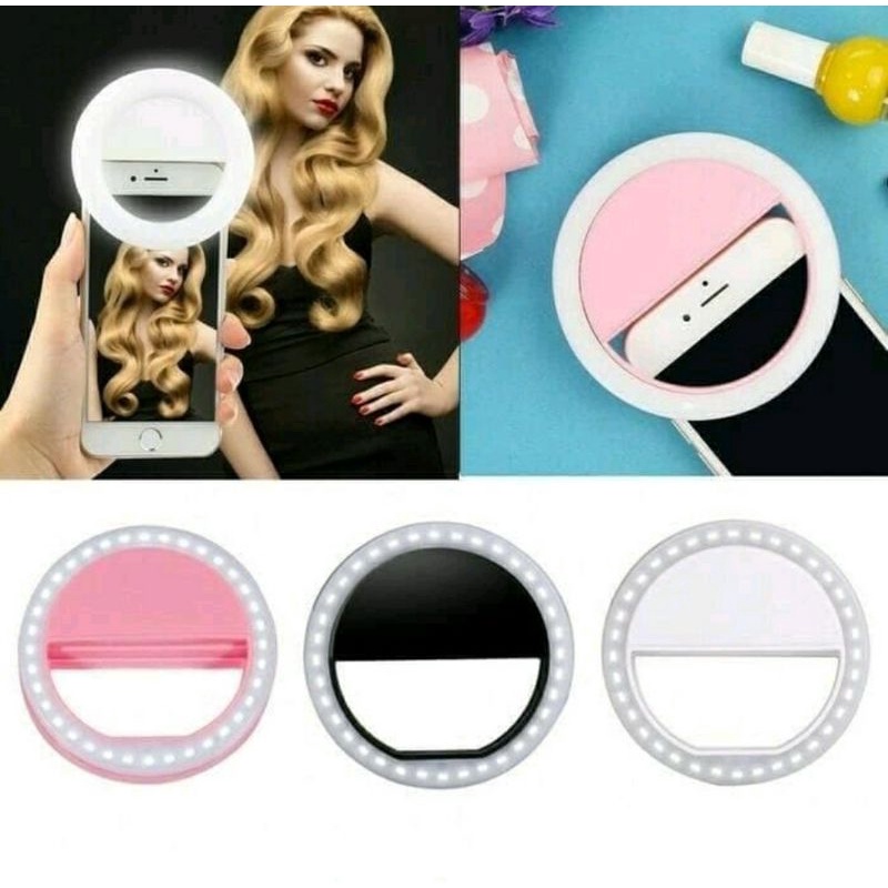 Portable Mini LED Selfie Light &amp; Lampu Selfie For Smartphone RING LIGHT SELFIE LED