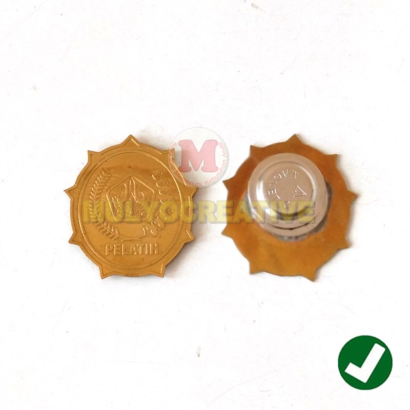 Pin Pelatih Logo Banser - Pin Pelatih Bahan Logam Kuningan