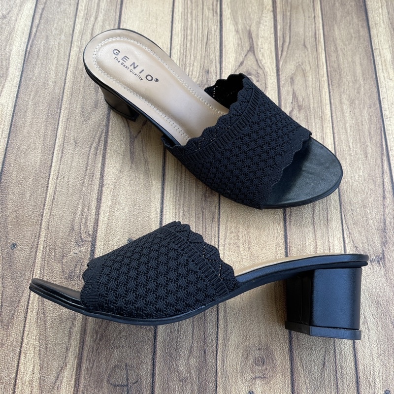 Sandal Hak Wanita Impor  Tinggi 5cm On Mules