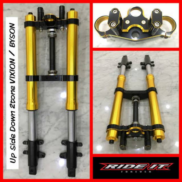 Shock breaker Upsidedown Ride It Gold Yamaha USD Aksesoris Shock breaker Upsidedown Ride It Gold Yamaha USD Aksesoris