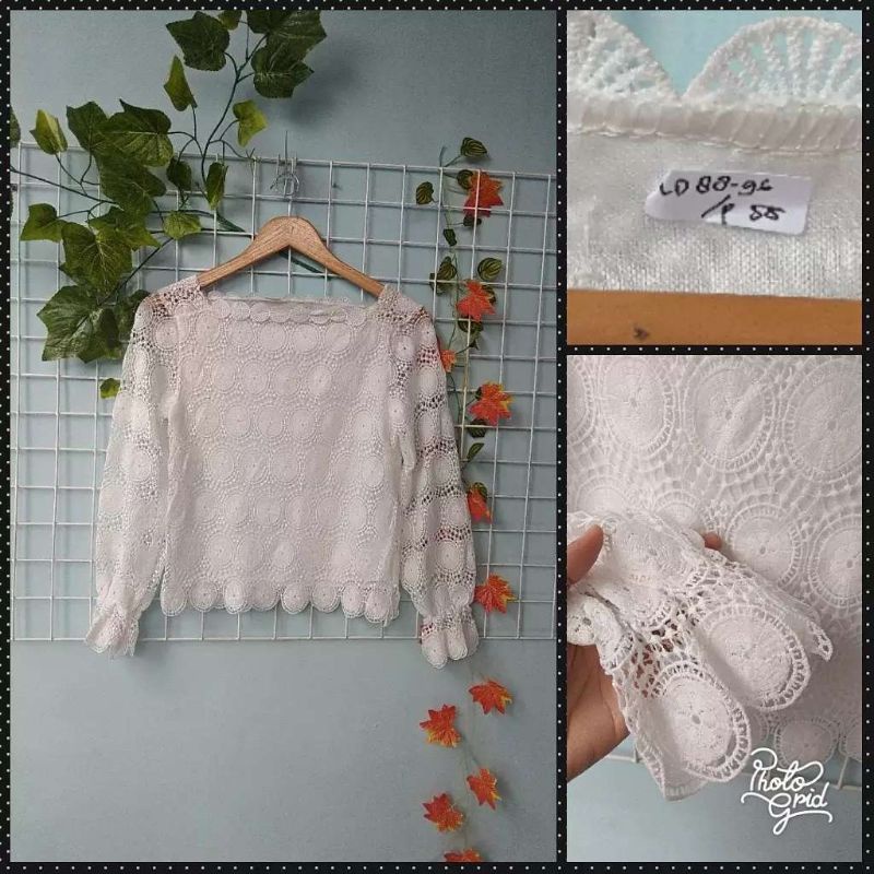 crochet Prada blouse