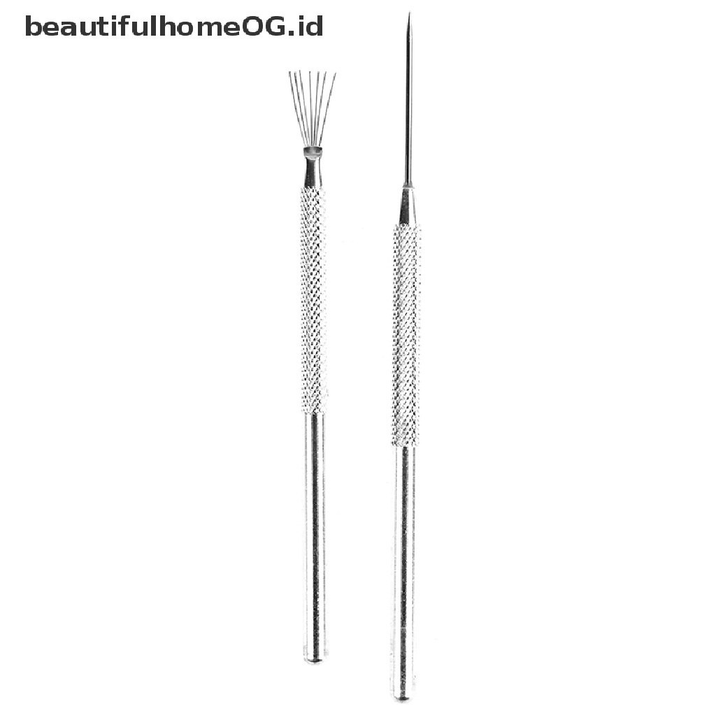 Set Alat Pahat Tanah Liat Tekstur Bulu 7 Pin