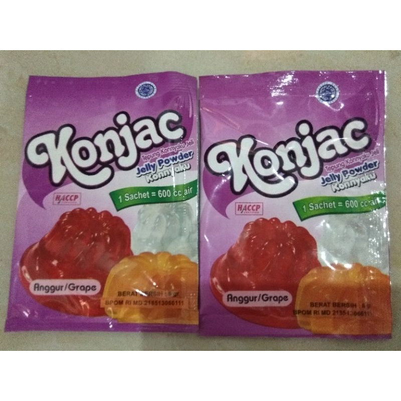 

Konjac Jelly Powder Konnyaku Rasa Anggur 6 gram