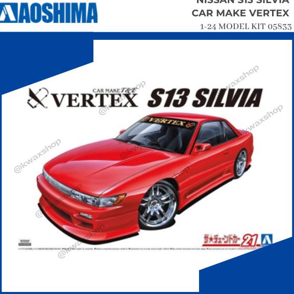 *#*#*#*#] AOSHIMA Nissan S13 Silvia Car Make Vertex - 1-24 Model Kit 05833