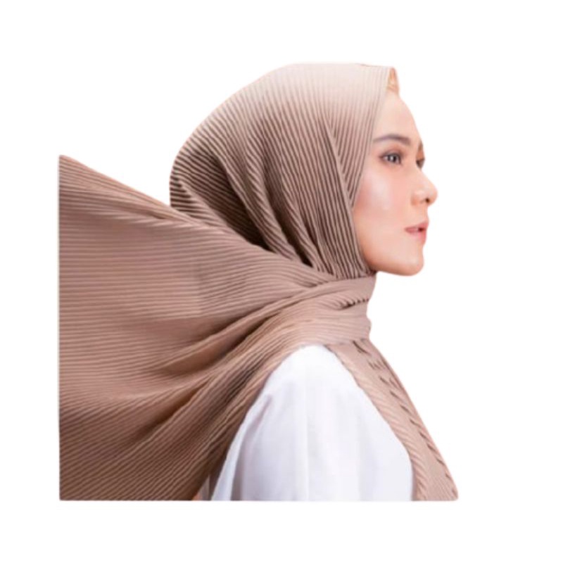 PASHMINA FULL PLISKET/LIDI CERUTY PREMIUM (KERUDUNG/JILBAB) BY AZARA 180X90 CM part 2
