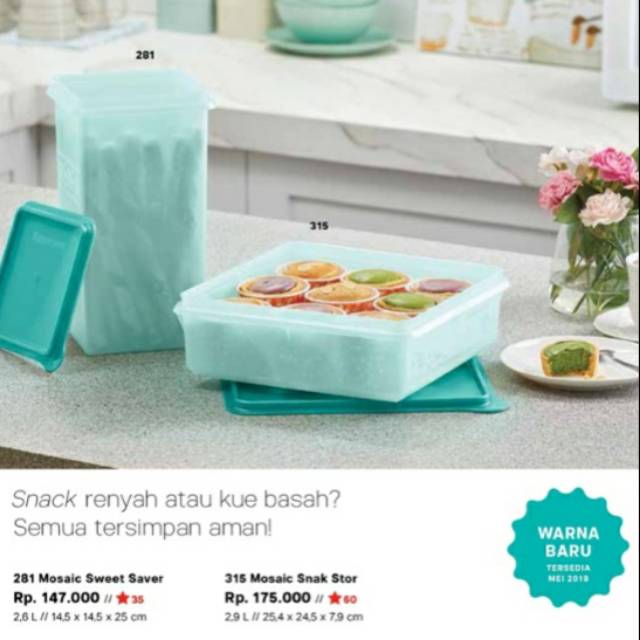 281mosaic sweet saver Tuppware
