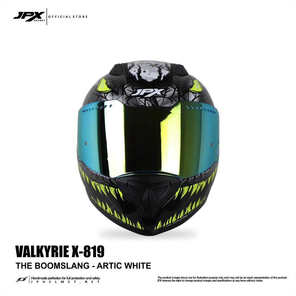 HELM JPX X-819 VALKYRIE BOOM SLANG ( ONGKIR 2KG ) - JPX BOOMSLANG HELM FULL FACE JPX ORI