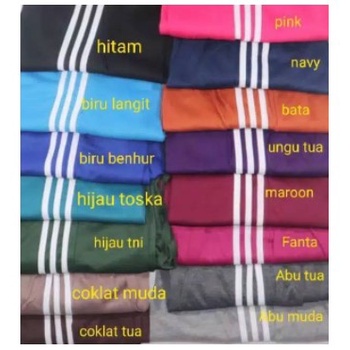 CELANA TRAINING PANJANG GARIS UKURAN JUMBO XXL BIGSIZE CELANA OLAHRAGA CELANA BAHAN KAOS BISA COD