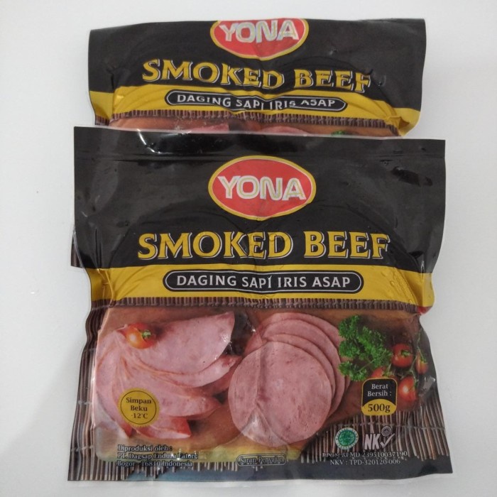 

Daging Asap - Yona Smoked Beef (Daging Sapi Iris Asap) 500Gram