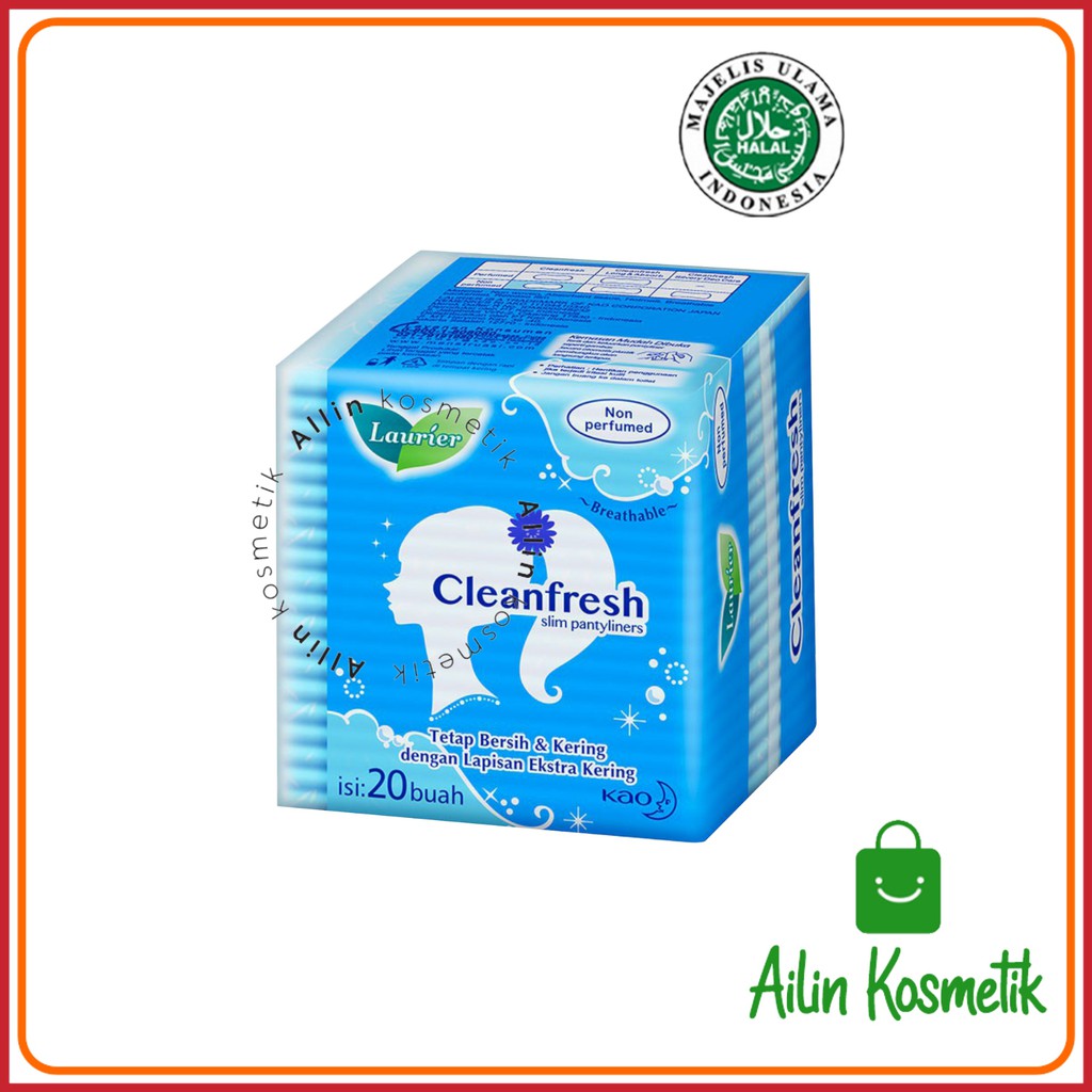 LAURIER Pantyliner Cleanfresh Non Perfume And Perfume ORIGINAL / Slim Pantyliner by AILIN