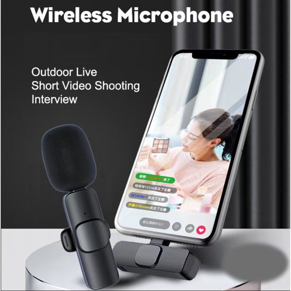 MICROPHONE WIRELESS K8 IP MIC BROADCAST LIGHTNING