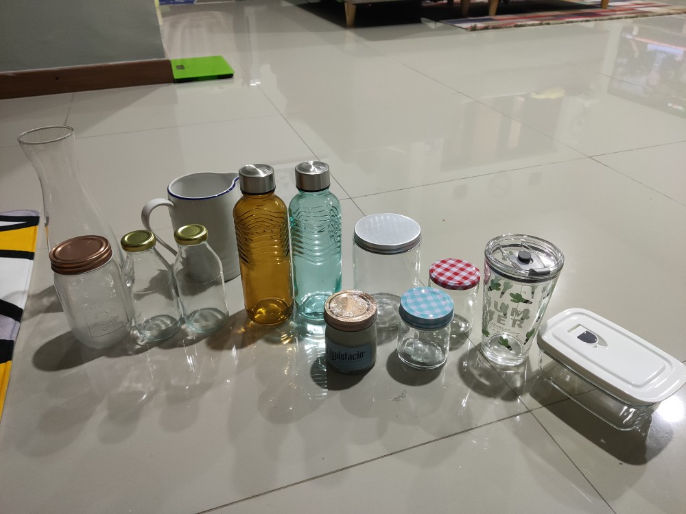 Bloom Glass Tumbler 500 Ml | Botol Minum Kaca | Glass Coffee Bottle | Botol Kopi Cantik