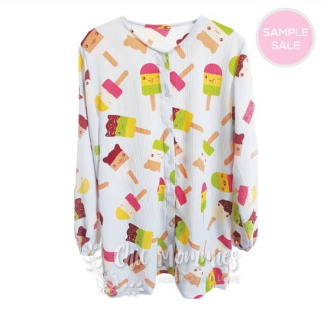 Baju Couple Ibu dan Anak Chic Mommies: Blue Popice Twins