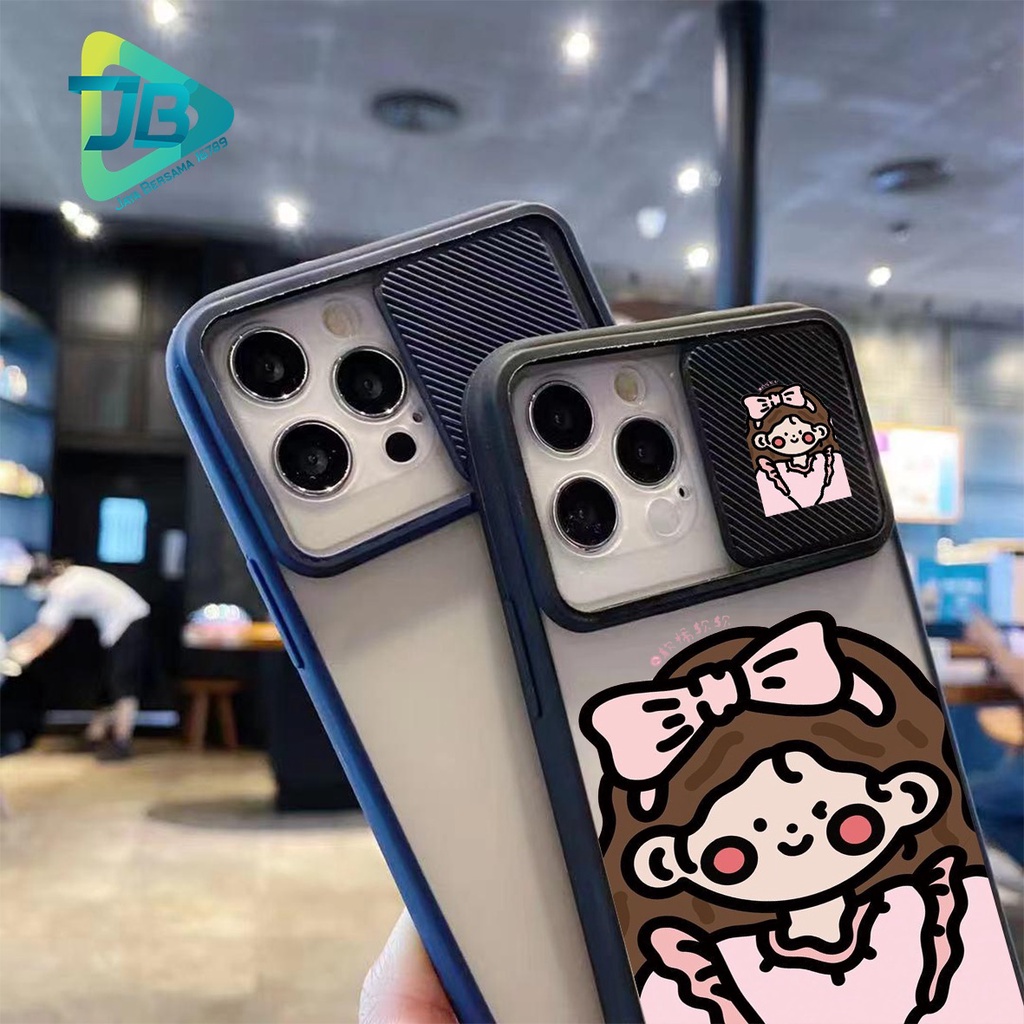 SOFTCASE SLINGCASE SLIDE PELINDUNG KAMERA GIRLS SAMSUNG OPPO VIVO REALME IPHONE XIAOMI ALL TYPE JB5162