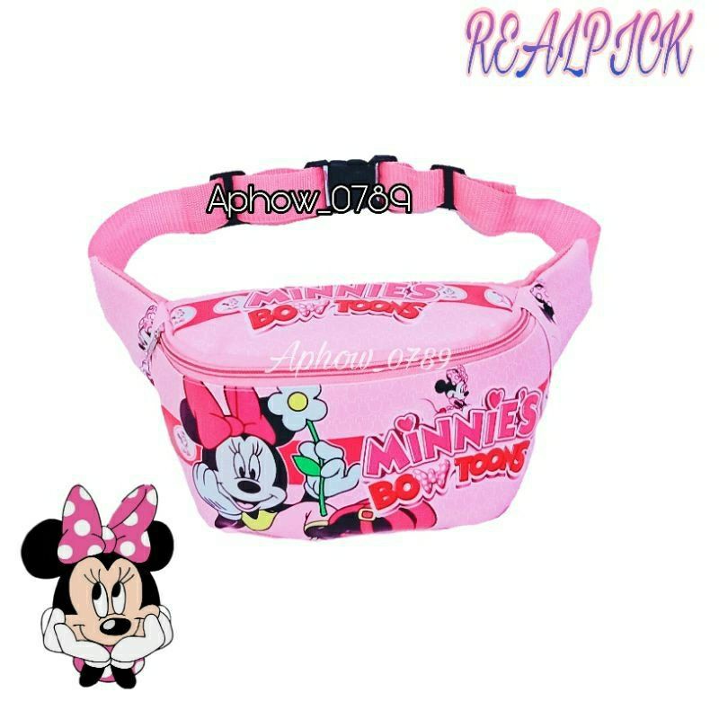 New Waistbag anak / Waistbag Miki Mouse Bahan kulit Waistbag anak