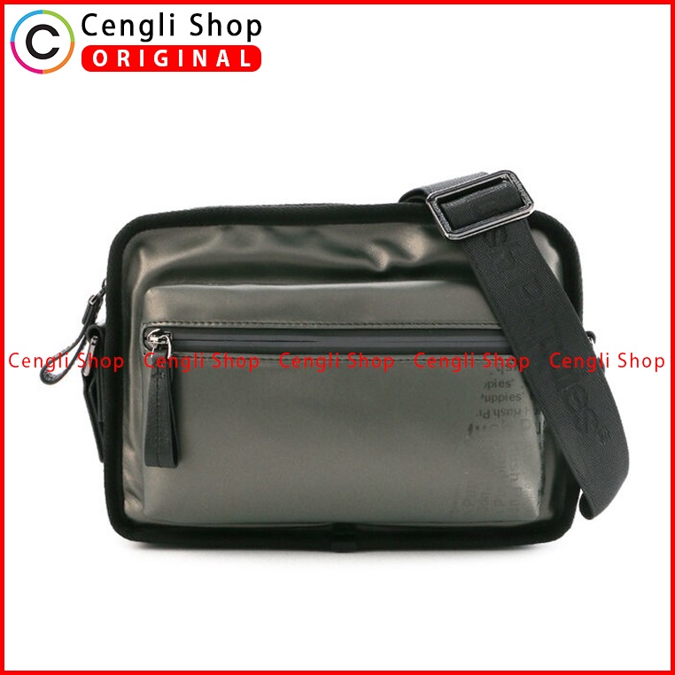 TAS SELEMPANG PRIA HUSH PUPPIES SLING BAG ORIGINAL ABU-ABU GREY HM092