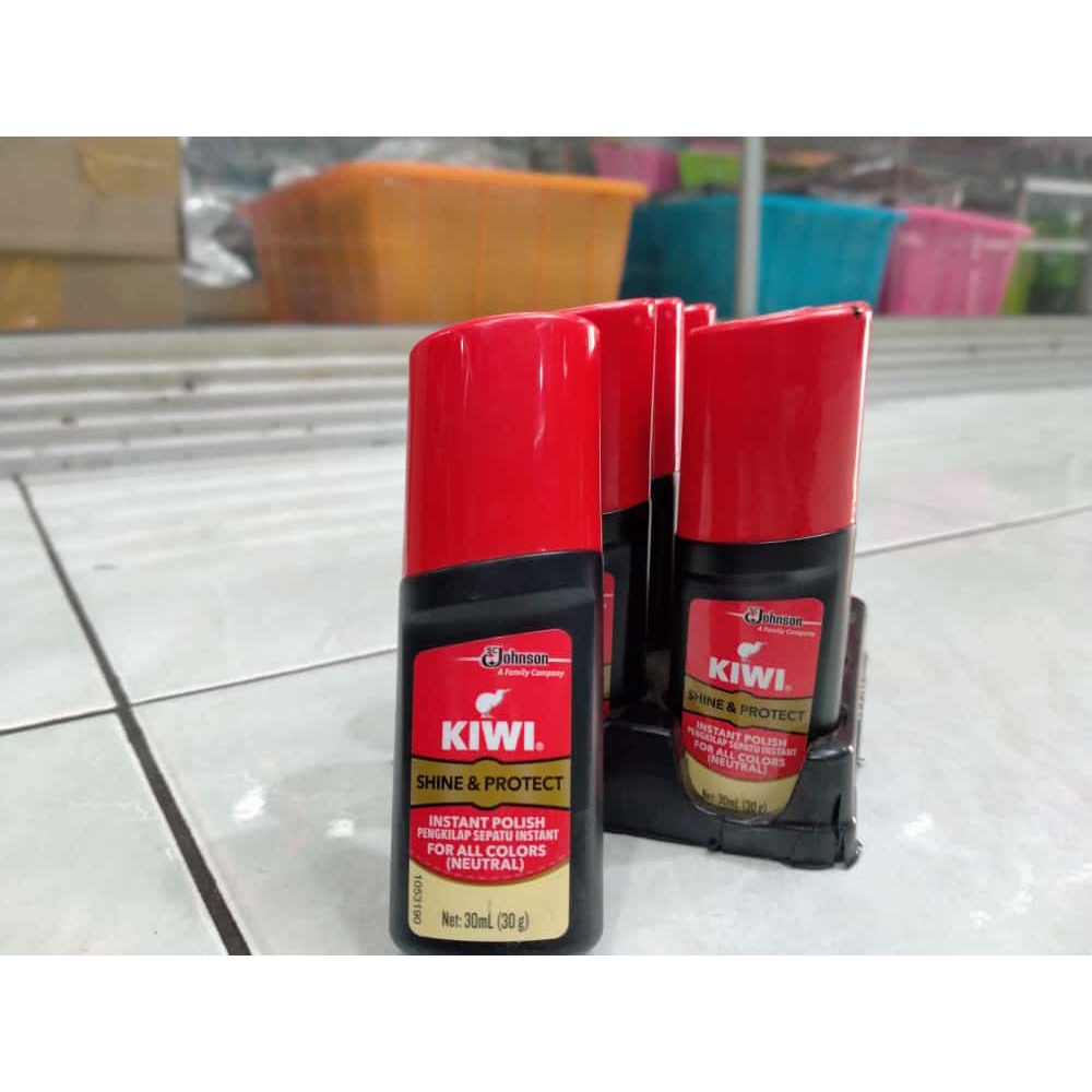 Semir Sepatu Kiwi Cair Instan Polish 30 ml