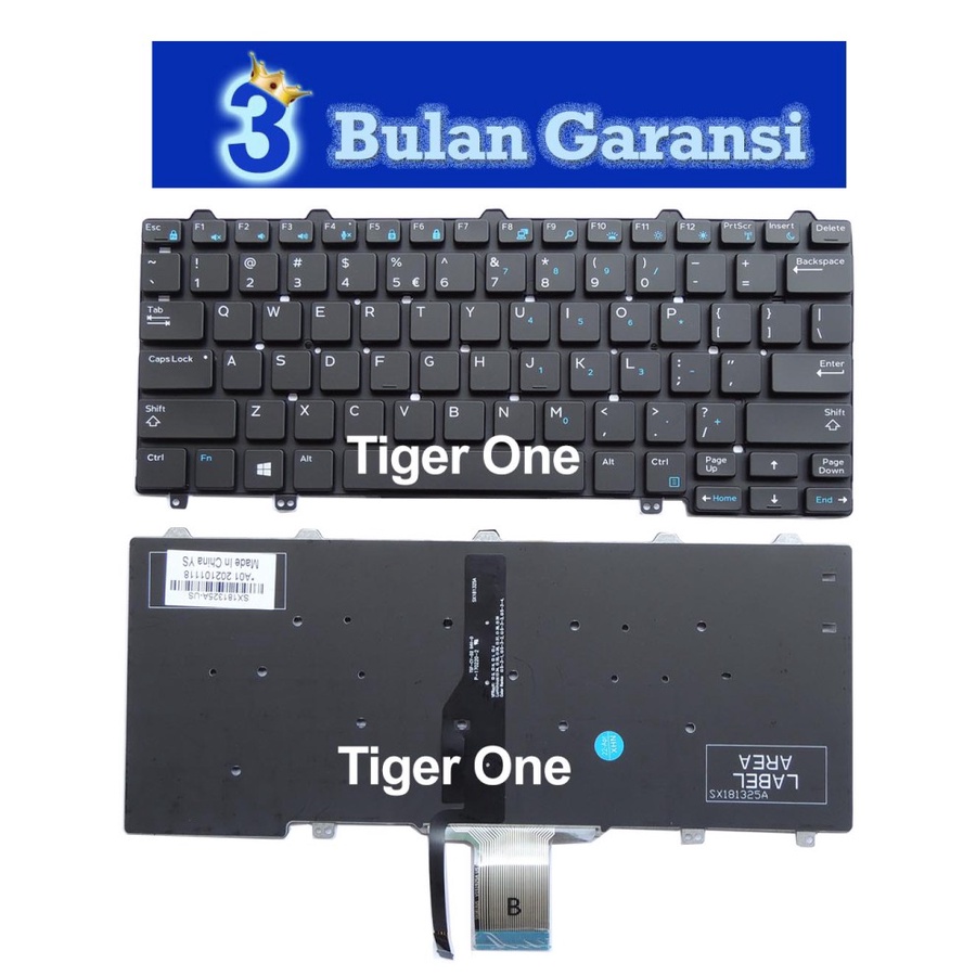 KD21 Keyboard Cocok Untuk Keyboard Dell Latitude E7250 E7270