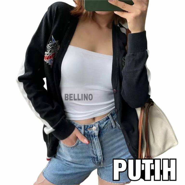 Premium Jumbo Tanktop Kemben Tali Cewek Size L XL Model Hits Terbaru 2022 / Tangtop Basic Crop Gaya Korea Premium Bahan Katun Adem Stretch