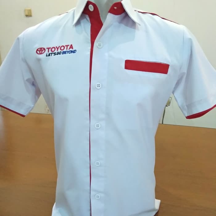 Baju Kemeja Toyota Let s Go Beyond - Putih L