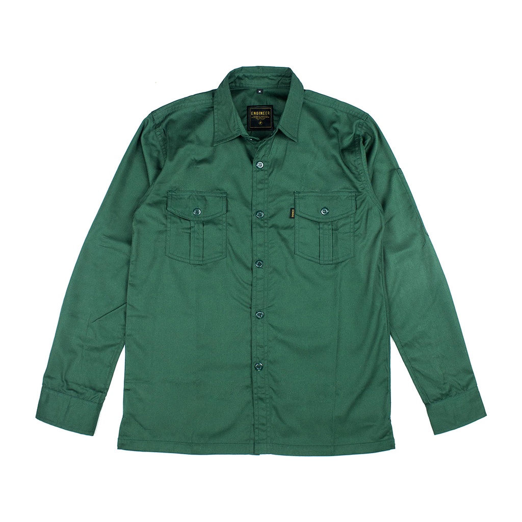 Basic Workshirt - SERI KEMEJA POLOS PANJANG UNISEX by ENGINEER