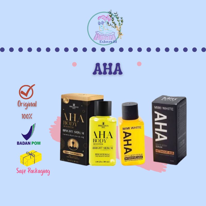 AHA MIMI WHITE SERUM PEMUTIH/MIMI WHITE AHA Serum 30ml/MIMI AHA SERUM 30ml ORIGINAL
