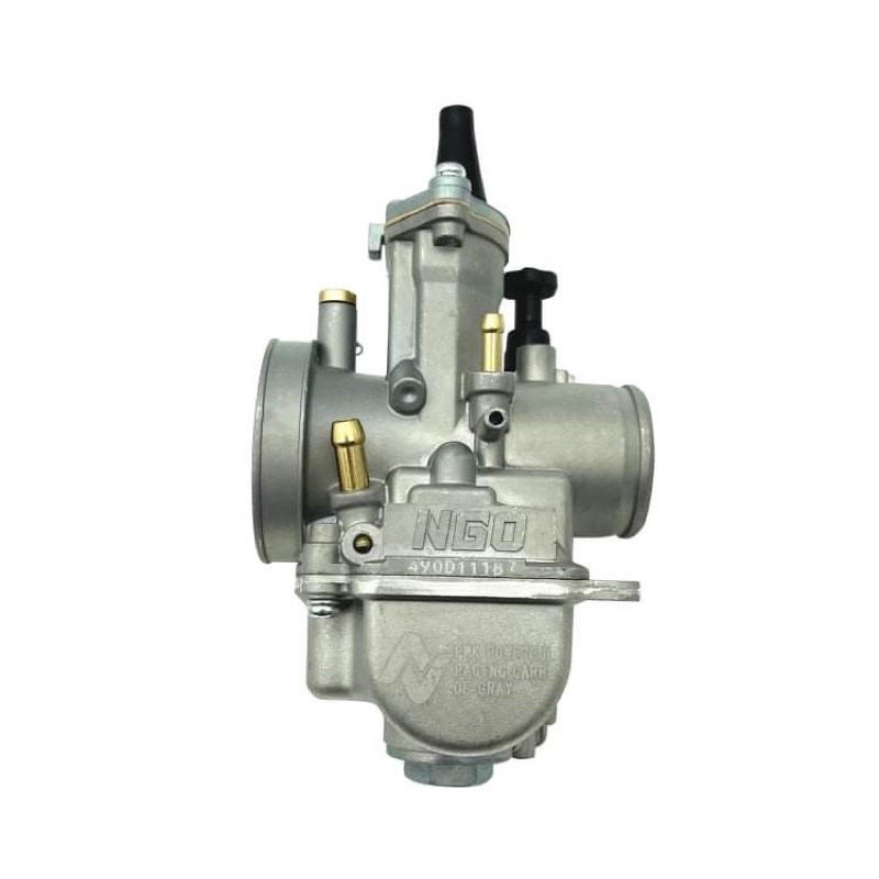 Karburator NGO Original Pwk 24-26-28-30-32-34 Karbu Kotak Silver Berikut Intake - Pilot Main Jet-4