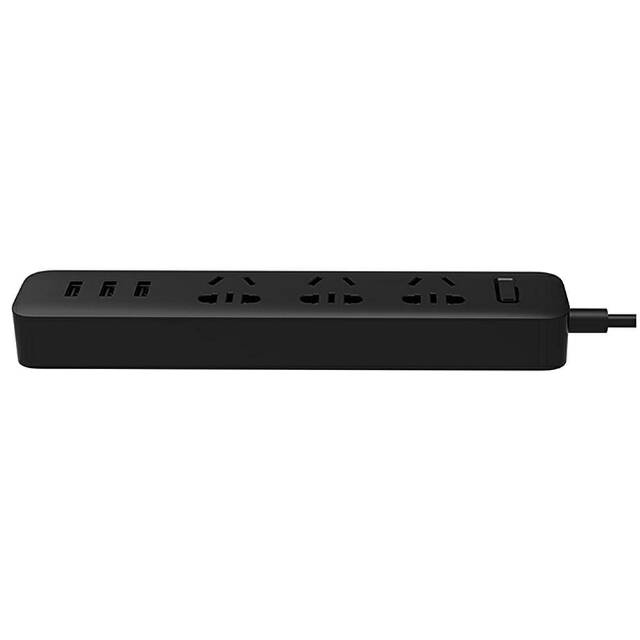 Xiaomi Mi Smart Power Strip 3 Plug dengan 3 USB Port 2A - Black