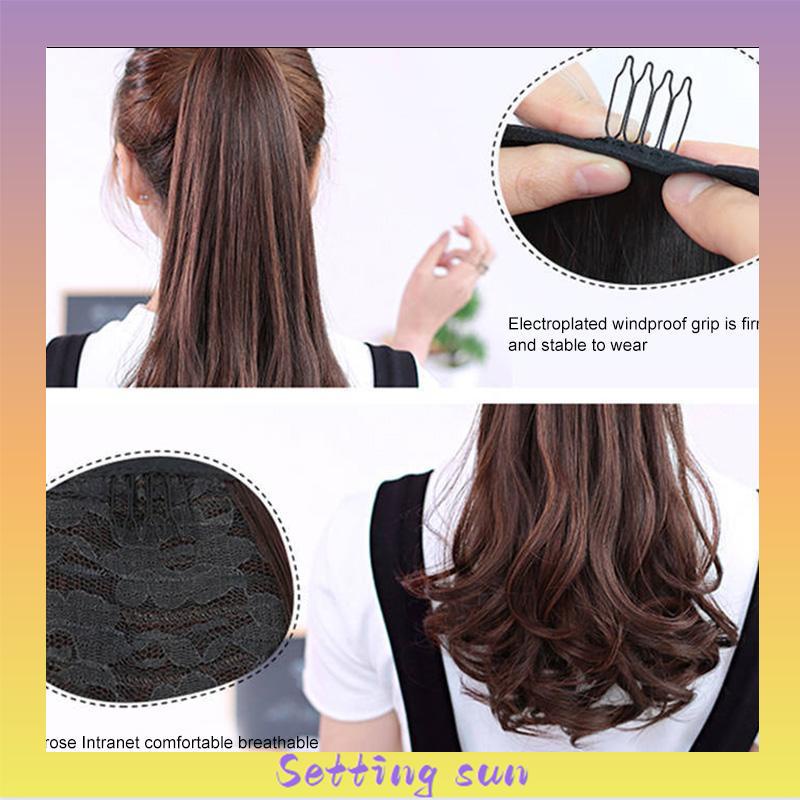 Wig Ponytail Anak -Anak dan Kuncir Kuncir Jendak Bahan Sintetis Dengan Klip  TN