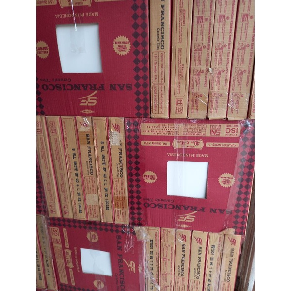 keramik putih polos 40x40