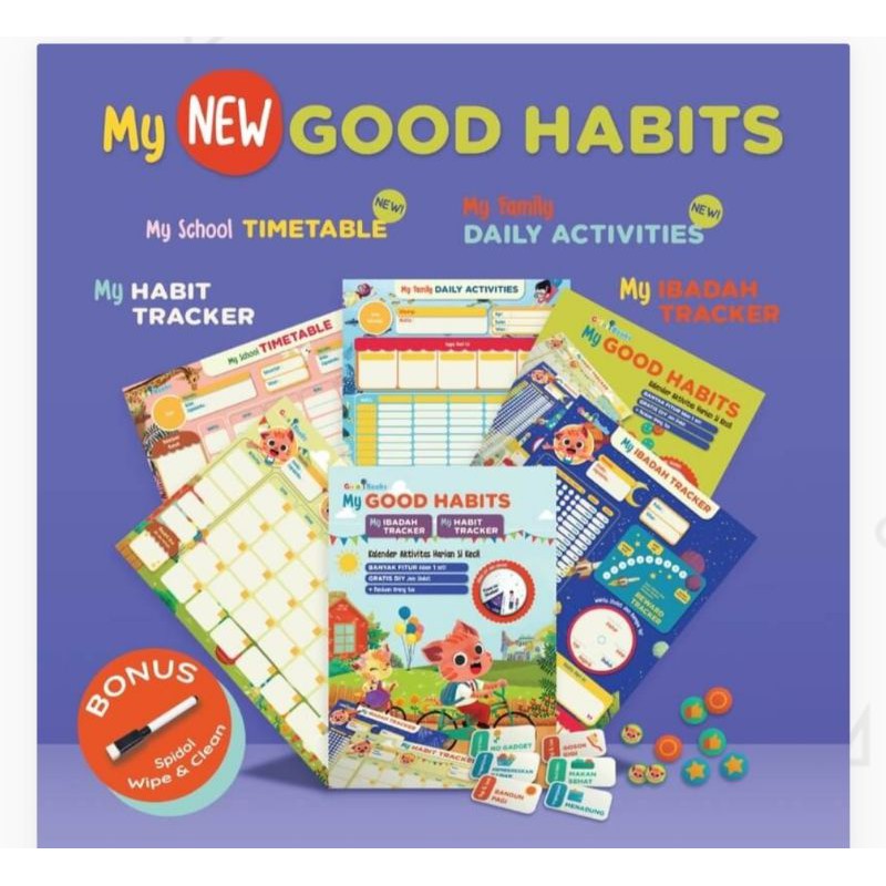 My new Good Habits - my ibadah tracker & my habit tracker