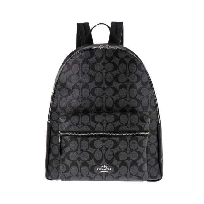 Coach Signature Charlie Backpack Black Signature (F58314)