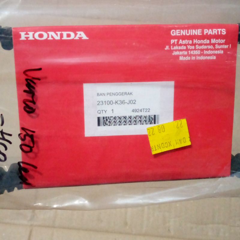 AHM K36 VARIO 150 LED VANBELT V-BELT ONLY VARIO 150 LED K36 ORIGINAL AHAM