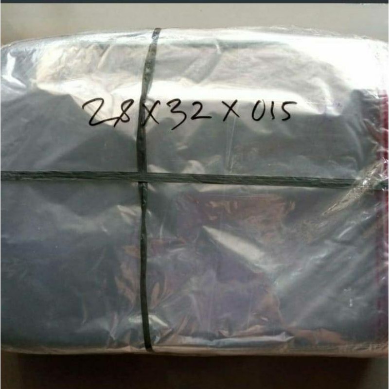 

Plastik Garmen Opp uk 28x32x015micron.TIPIS 1 pack isi 100 lembar