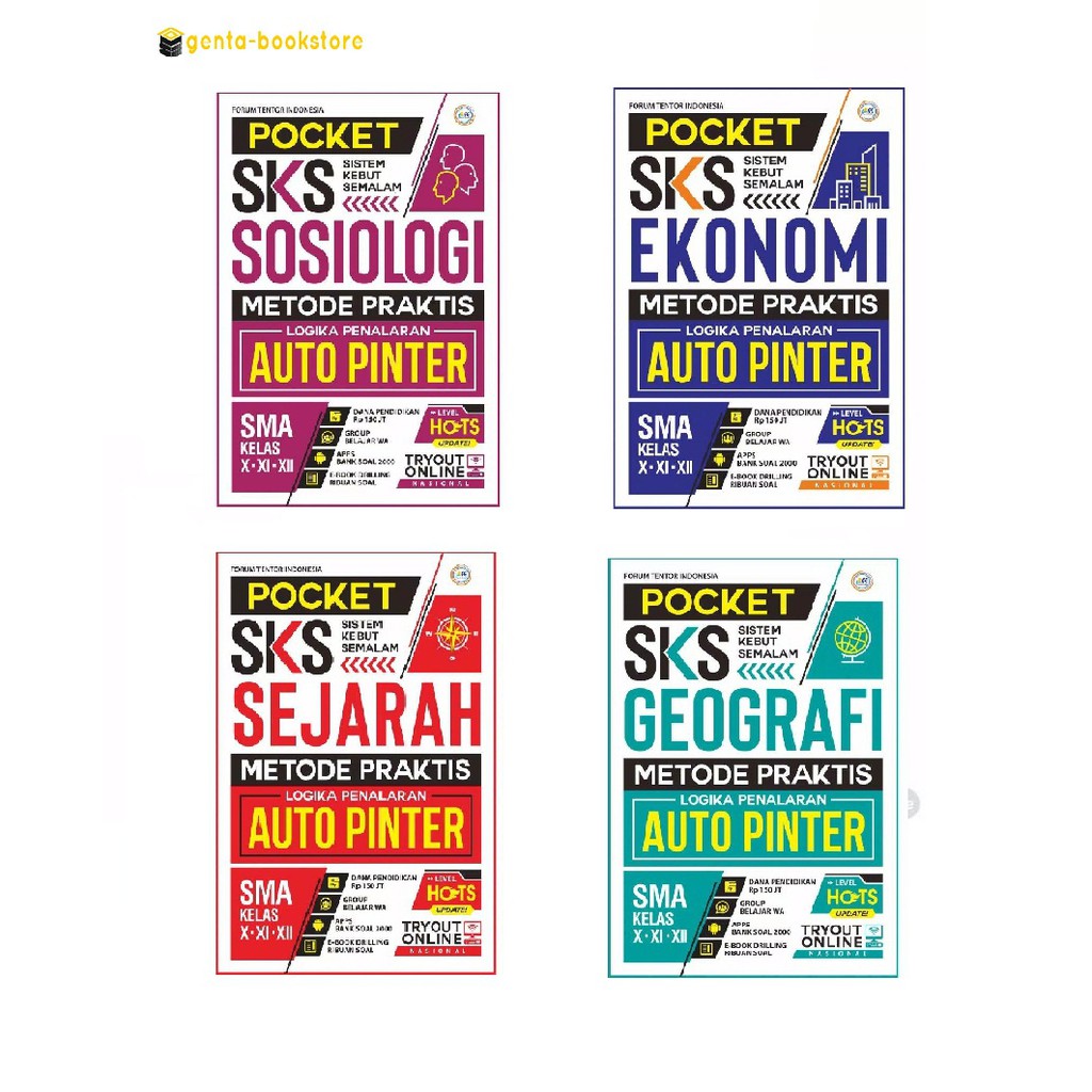 BUKU SMA POCKET SKS SEJARAH, EKONOMI, SOSIOLOGI, GEOGRAFI - SEJARAH