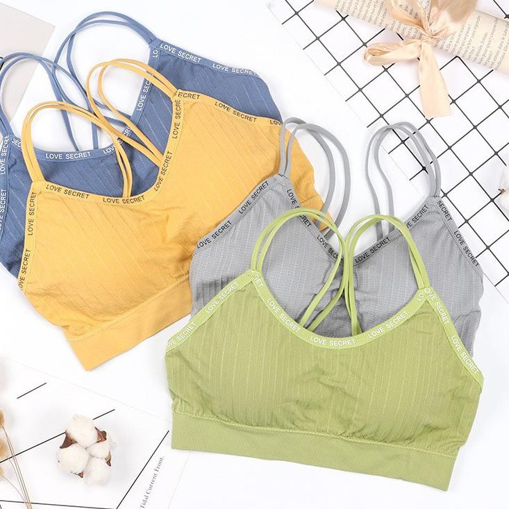 [ BEST SELLER ] FYGALERYJAKARTA - BRA500 Sport Bra Wanita Tanpa Kawat Pakaian Dalam Wanita Hight Qua