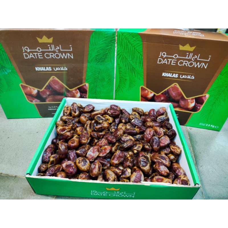 

Kurma Date Crown Khalas 1kg Asli