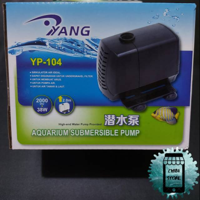 POMPA AKUARIUM YANG YP-104 / MESIN KOLAM YANG YP - 104 / MESIN AQUARIUM YANG YP 104 /  POND PUMP YAN