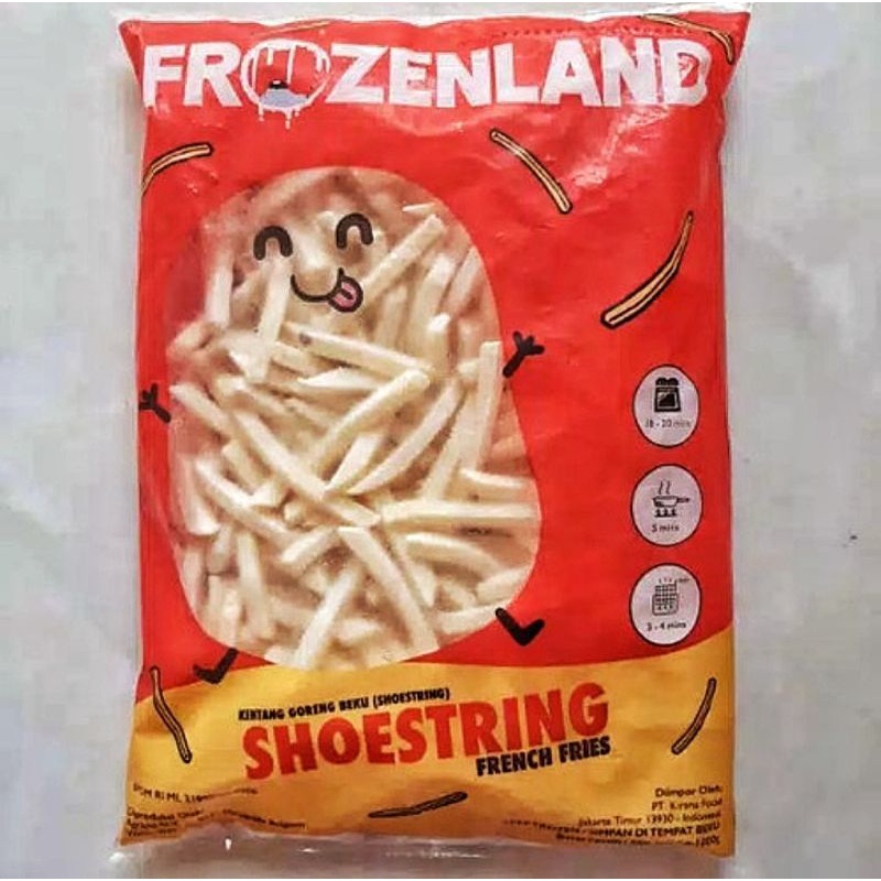 Kentang Shoestring Frozenland 2,5 kg