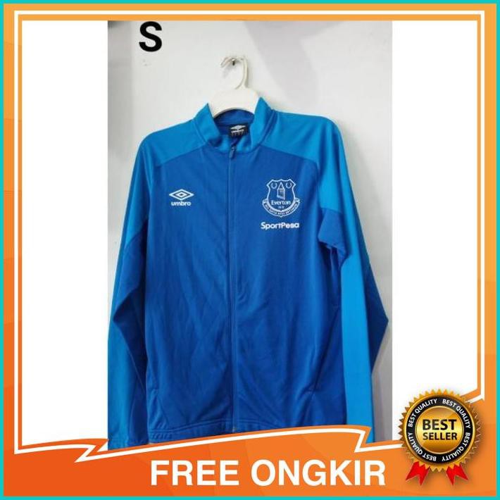 jaket sport Zipper dewasa branded original umbro biru S - s ld46 p68 Asli Ori Original terbaru