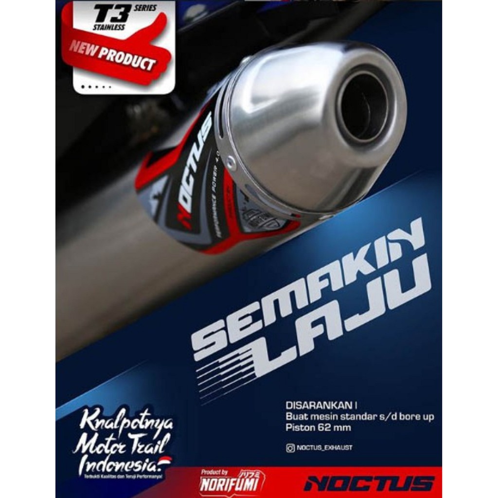 Knalpot CRF150L Norifumi Noctus T3 PROMO bukan Purbalingga ASLI NORIFUMI