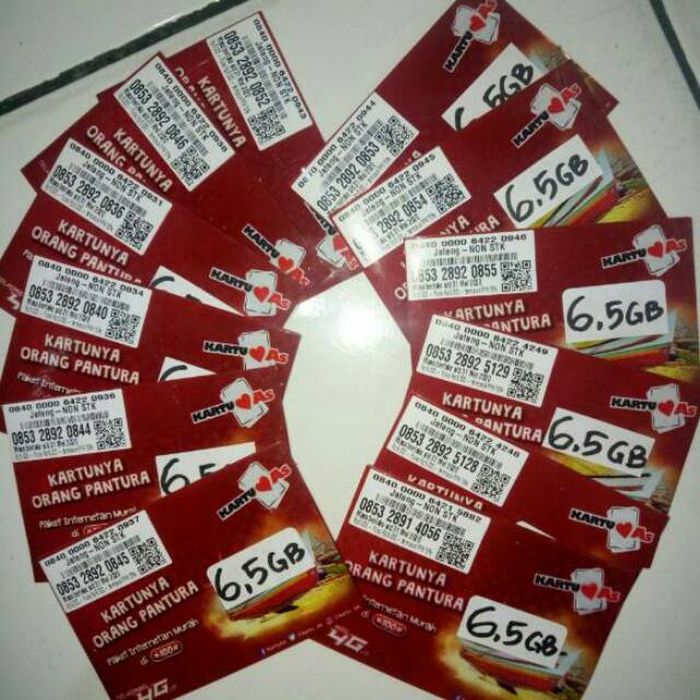 KARTU AS Pantura 6,5 GB